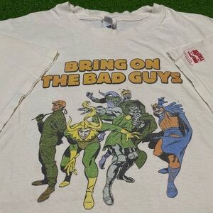 Vintage 90s Marvel Villains Bring on The Bad Guys Graphitti T-Shirt XL 1996 Fair